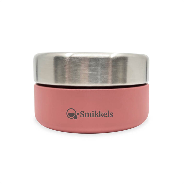 Smikkels RVS fruitbakje 280ml // roze