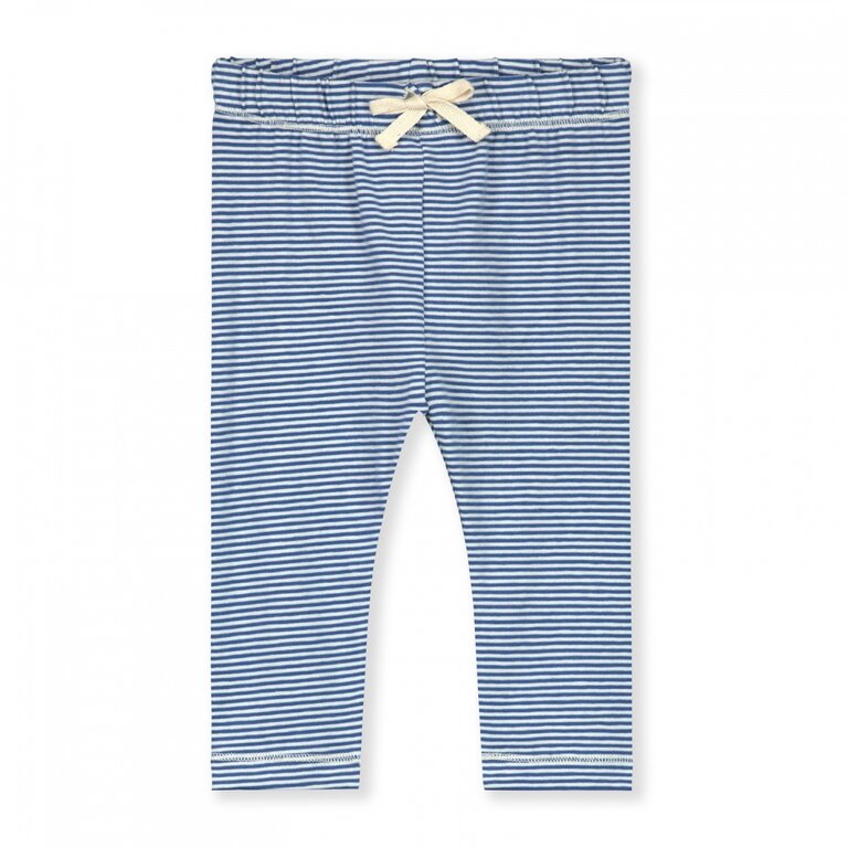 Gray Label baby leggings // blue moon/cream