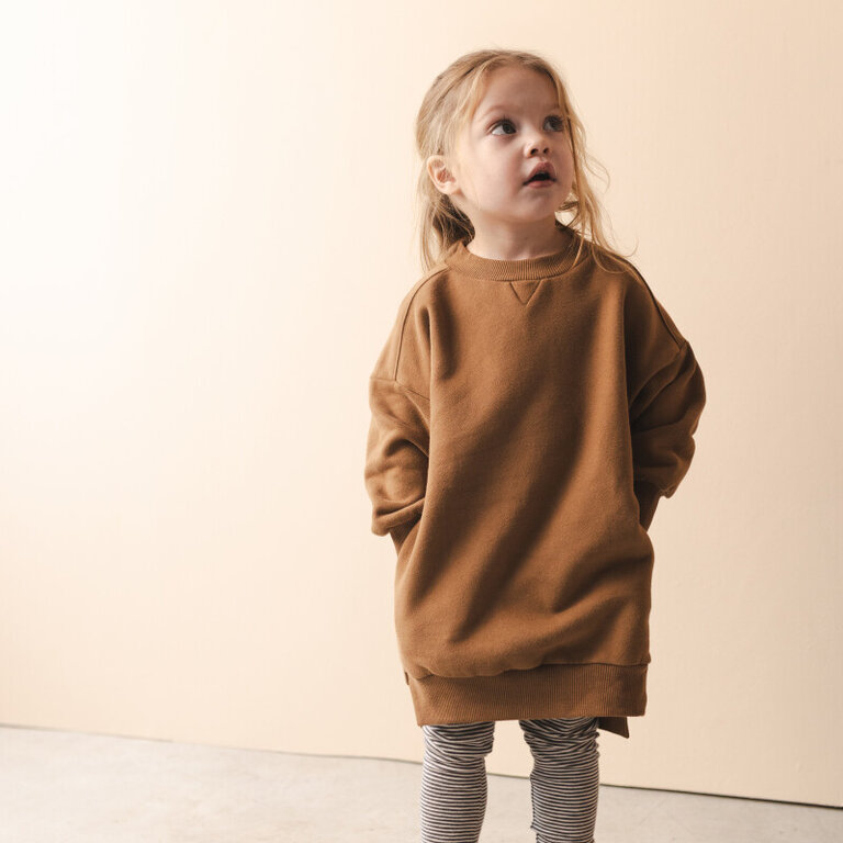 Phil & Phae chunky sweater dress // sepia brown