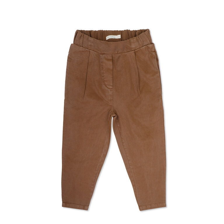 Phil & Phae twill loose pants // sepia brown