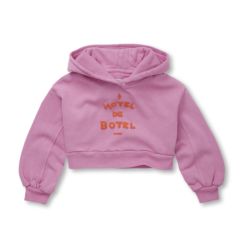 Sproet & sprout cropped hoody sweatshirt // purple pink