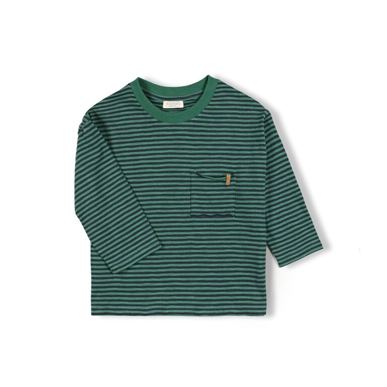 Nixnut drop shirt // navy stripe