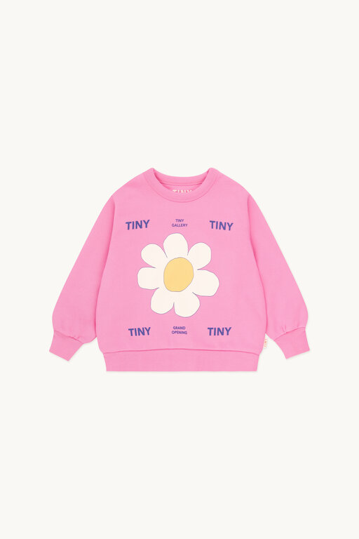 Tinycottons daisy sweatshirt // cool pink