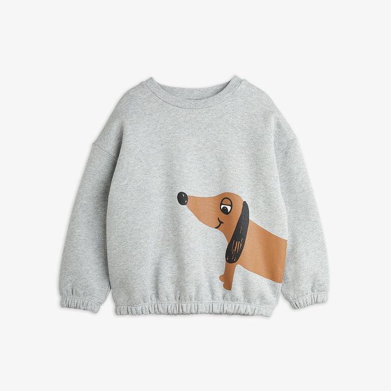 Mini Rodini dog sweatshirt // grey melange