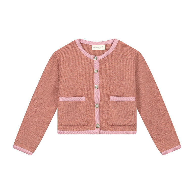 Charlie Petite jade cardigan // pink