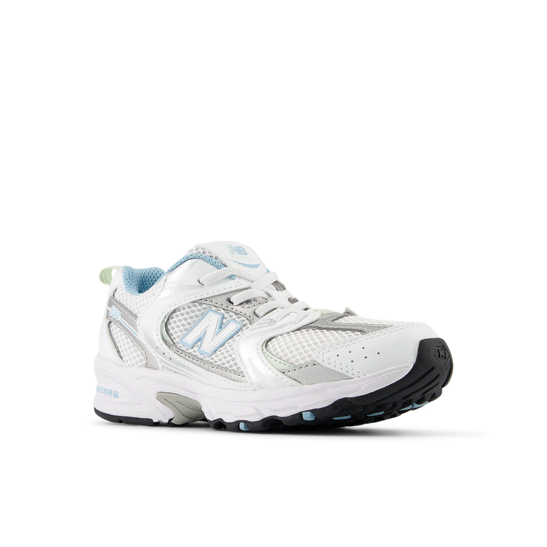 New Balance 530 kids // white/chrome blue