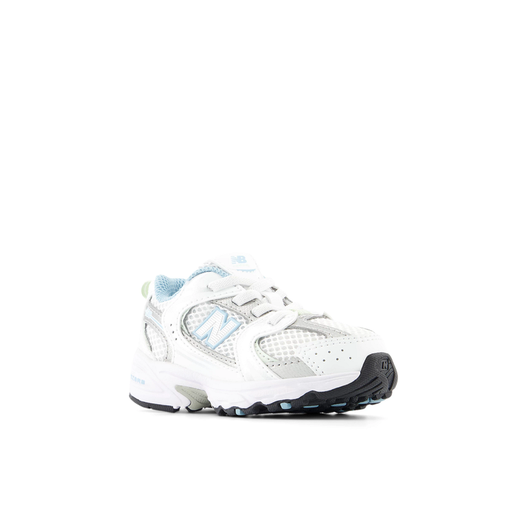 New Balance 530 toddler // white/chrome blue