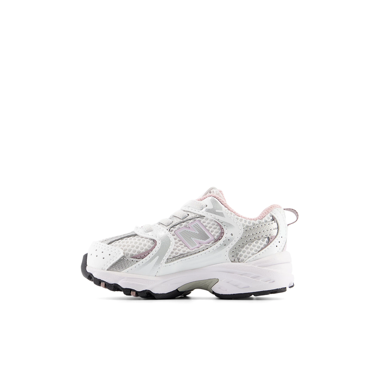 New Balance 530 toddler // white/mid century pink