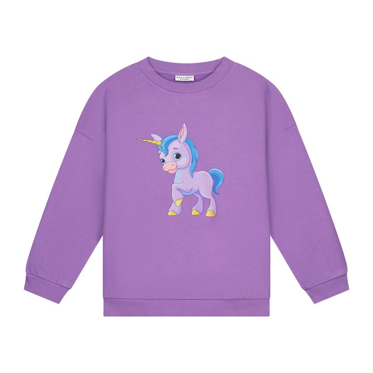 Daily Brat twinkle starlight unicorn sweater // lavender luxe