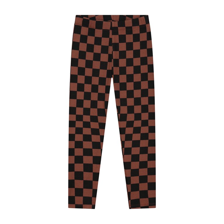 Daily Brat cheery checked pants // hickory brown