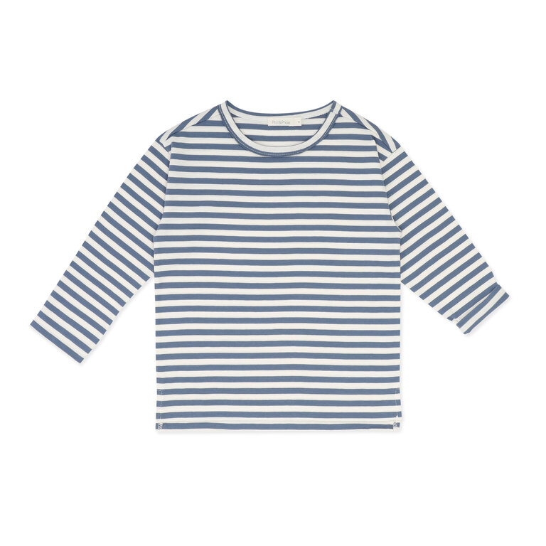 Phil & Phae oversized tee l/s stripes // denim blue