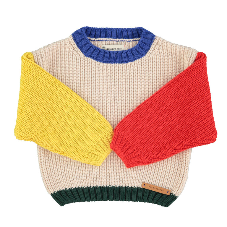 Piupiuchick knitted sweater // multicolor