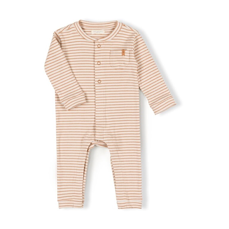 Nixnut tof onesie // caramel stripe