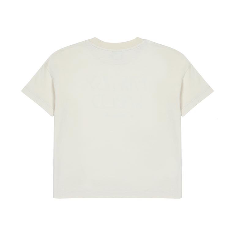 Jelly Mallow fantasy world blue  t-shirt // ivory