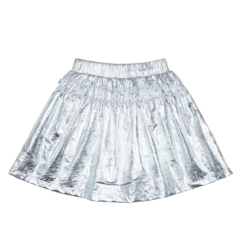 Jelly Mallow shirring short leggings skirt // silver
