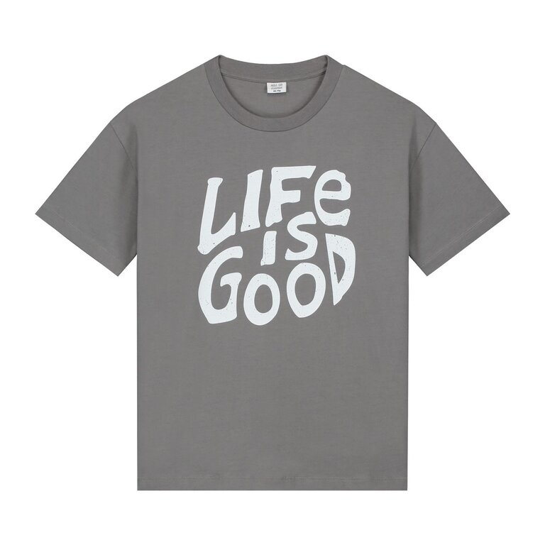 Call me Frankie life is good t-shirt // grey