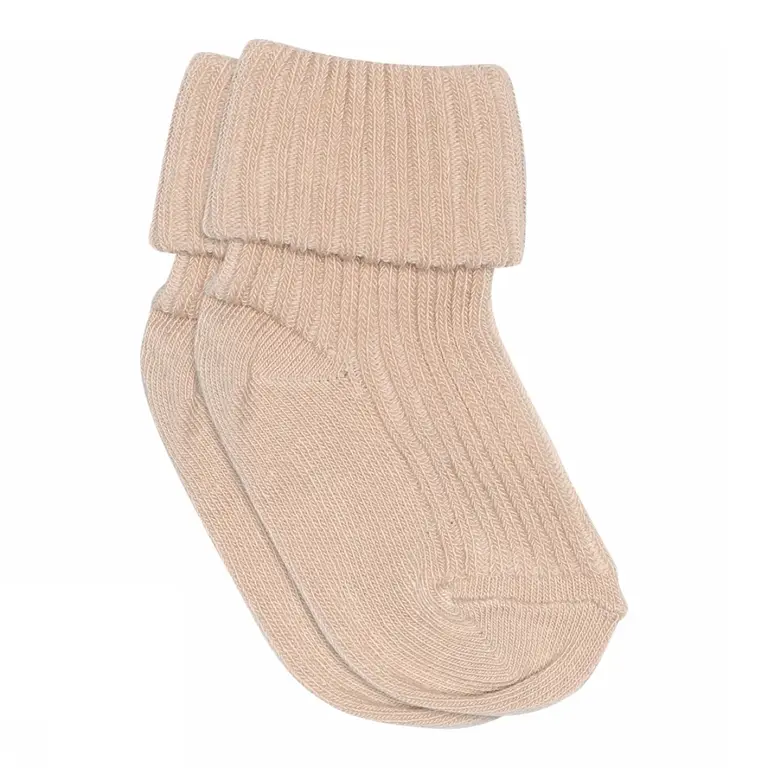 MP Denmark 533 cotton rib baby socks //  853 rose dust