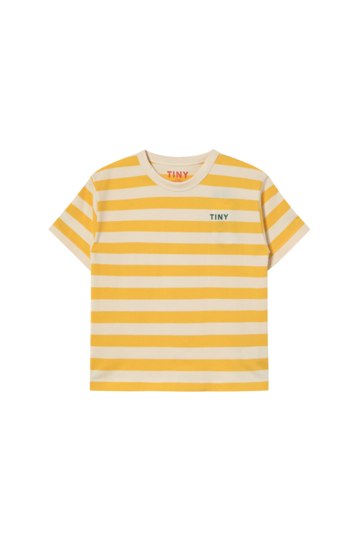 Tinycottons stripes tee // yellow/light cream