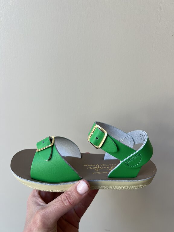 Salt Water Sandals surfer  child // kelly green