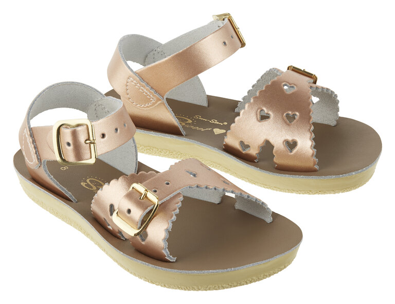 Salt Water Sandals sweetheart  youth  // rose gold