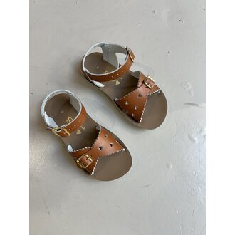 Salt Water Sandals sweetheart youth // tan