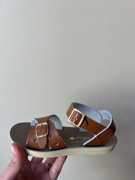 Salt Water Sandals sweetheart youth // tan