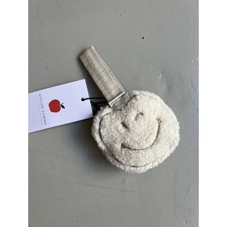 Atelier Pomme pacifier cloth // pomme teddy snowy