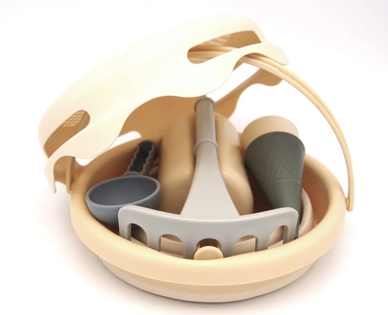 Spelendgoed sand toys 7-delig // beige