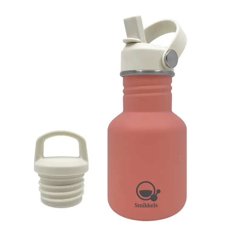 Smikkels RVS thermos drinkfles 350 ml // roze