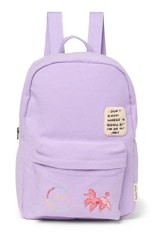Studio Noos cotton midi backpack // lilac
