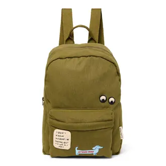 Studio Noos cotton midi backpack // green