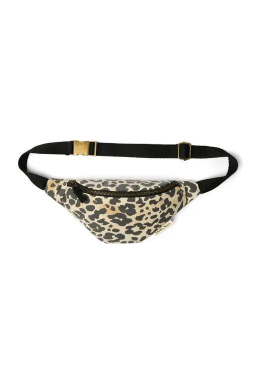 Studio Noos soft cotton mini fanny pack // leopard