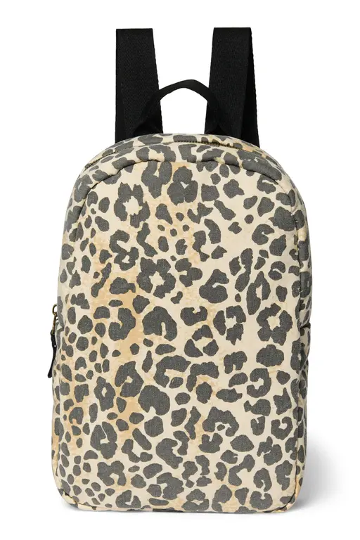 Studio Noos soft cotton mini backpack // leopard