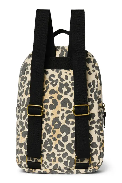 Studio Noos soft cotton mini backpack // leopard