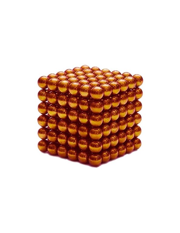 Spelendgoed magneet balletjes // 216 stuks / 5 mm oranje