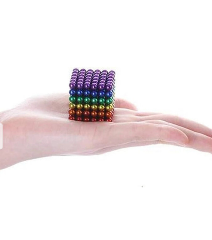 Spelendgoed magneet balletjes // 216 stuks / 5 mm lila & licht lila