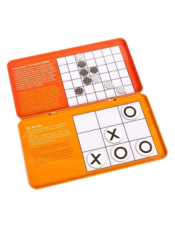 Spelendgoed magnetic tic tac & toe & 4 op een rij