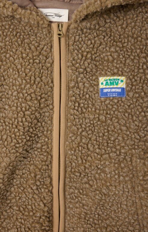 American Vintage hoktown hooded vest // muscade chine