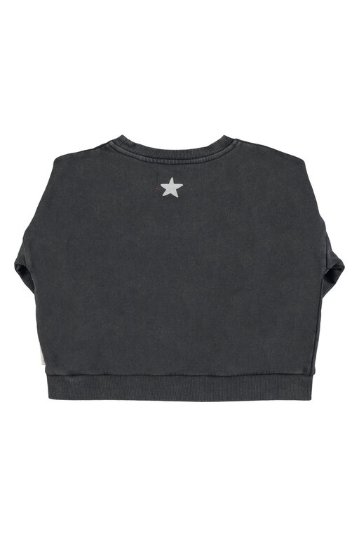 Piupiuchick sweatshirt // faded black w Jimi Hendrix print