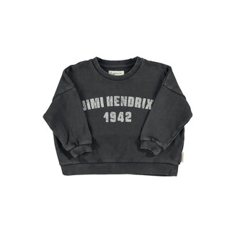 Piupiuchick sweatshirt // faded black w Jimi Hendrix print