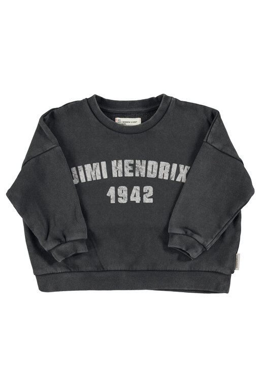 Piupiuchick sweatshirt // faded black w Jimi Hendrix print