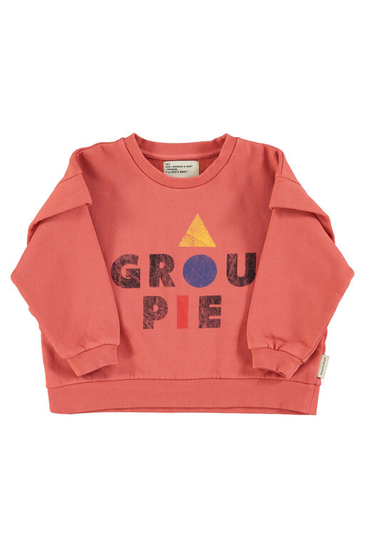 Piupiuchick sweatshirt // pink w groupie print