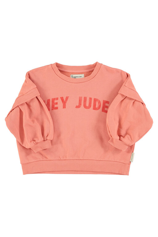 Piupiuchick sweatshirt // pink w hey jude print