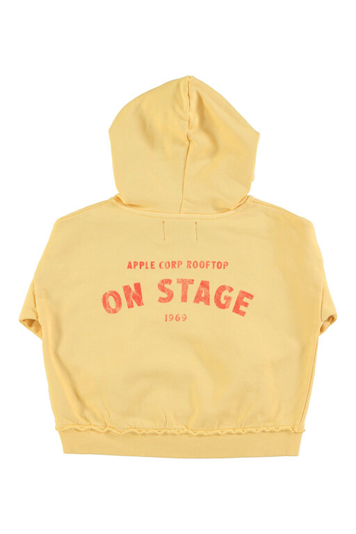 Piupiuchick hoodie // yellow w on stage print
