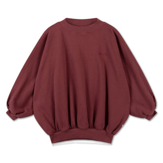 Repose Ams iris crop sweater // royal burgundy