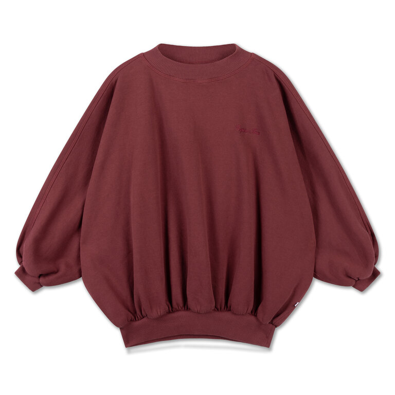 Repose Ams iris crop sweater // royal burgundy