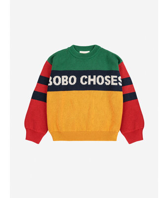bobo choses color block jumper // kids
