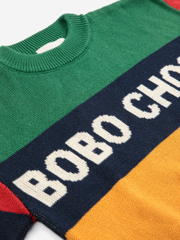 Bobo Choses bobo choses color block jumper // kids