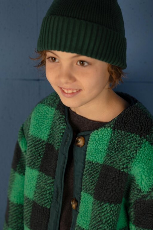 Nixnut check jacket // moss checkered