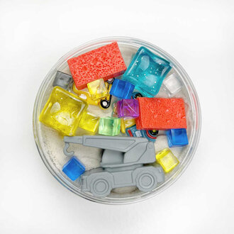 invitation to imagine magic sand // construction surprise pot